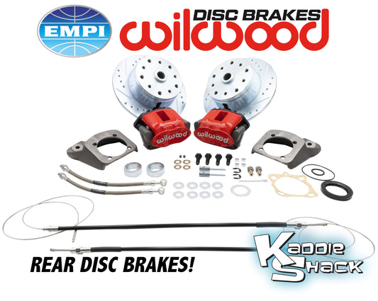 Wilwood Rear Disc Brake Kit, Porsche/Chevy, '73+ T1 Red