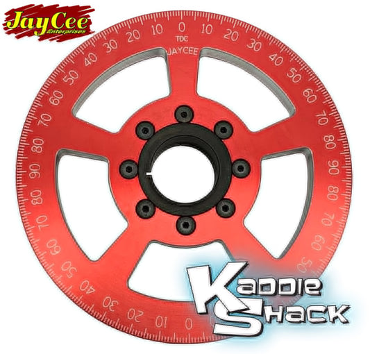 Jaycee "California Cooling" Street Pulley, 7" Red, Engraved