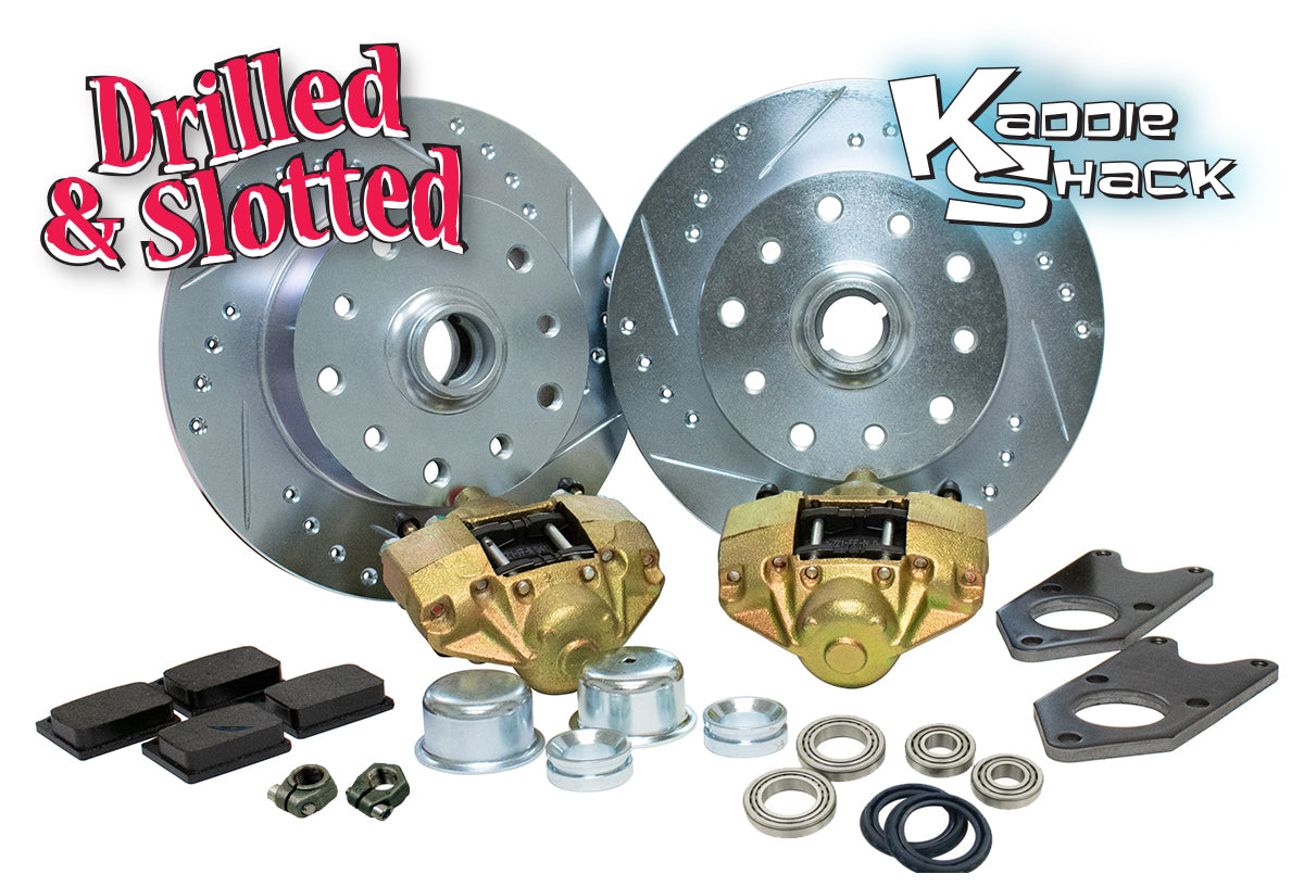 5x130 Porsche & 5x4.75" Chevy Front Disc Brakes no Drop Spindles