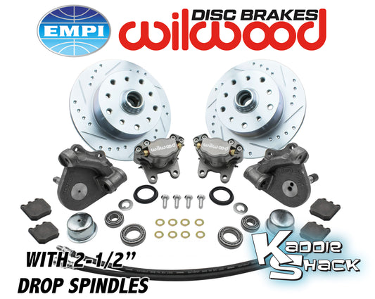 Wilwood Brakes w/ 2-1/2" Drop Spindles, Porsche/Chev, LP, Gray