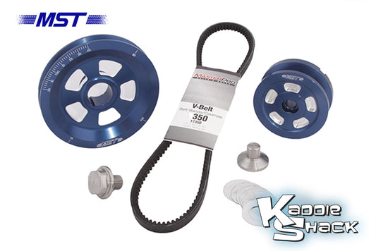 MST Renegade V-Belt Pulley System, Blue Anodized