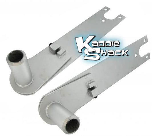 Swing Axle Adjustable Spring Plates, Pair, for Long Torsion Bars