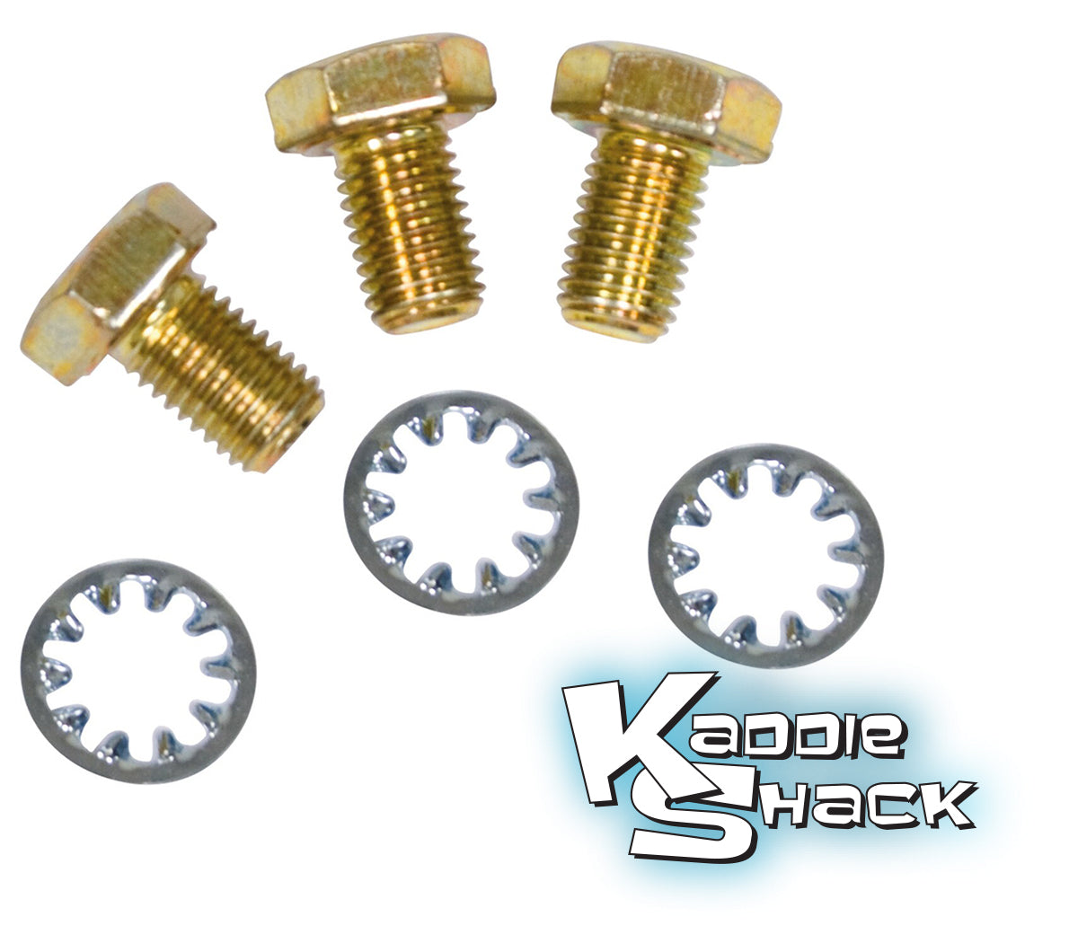 Hardened Low Profile Cam Gear Bolts & Washers, Set/3