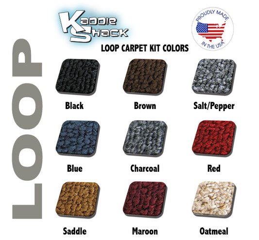 VW Bug Sedan Quality Loop Style Front Carpet Kit, Made in USA