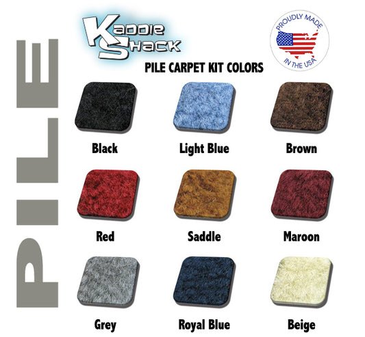 VW Bug Sedan Quality Pile Style Front Carpet Kit, Made in USA