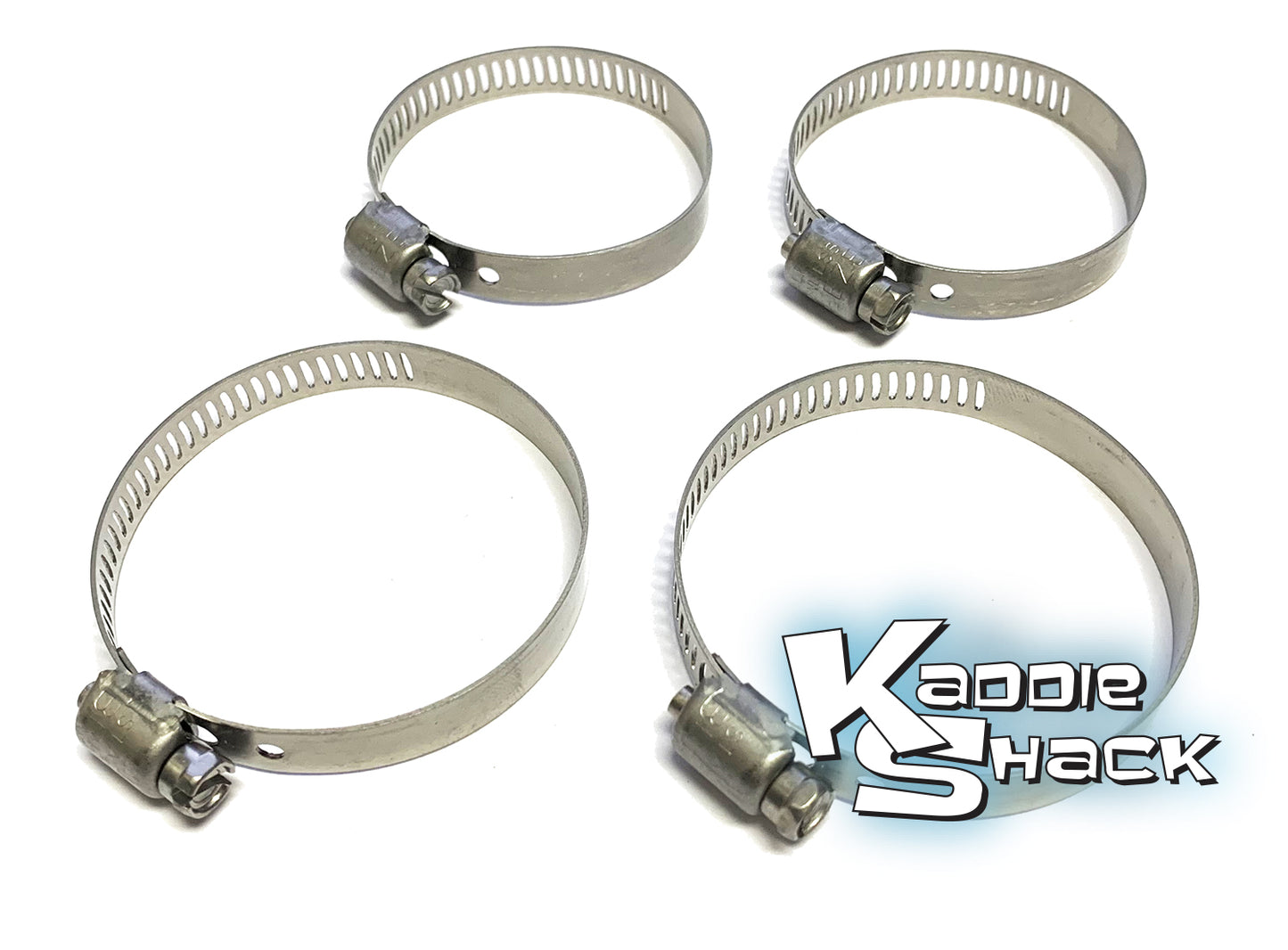 Hose Clamp Kit for Dual Port Intake Boots, Stainless, USA, Set/4