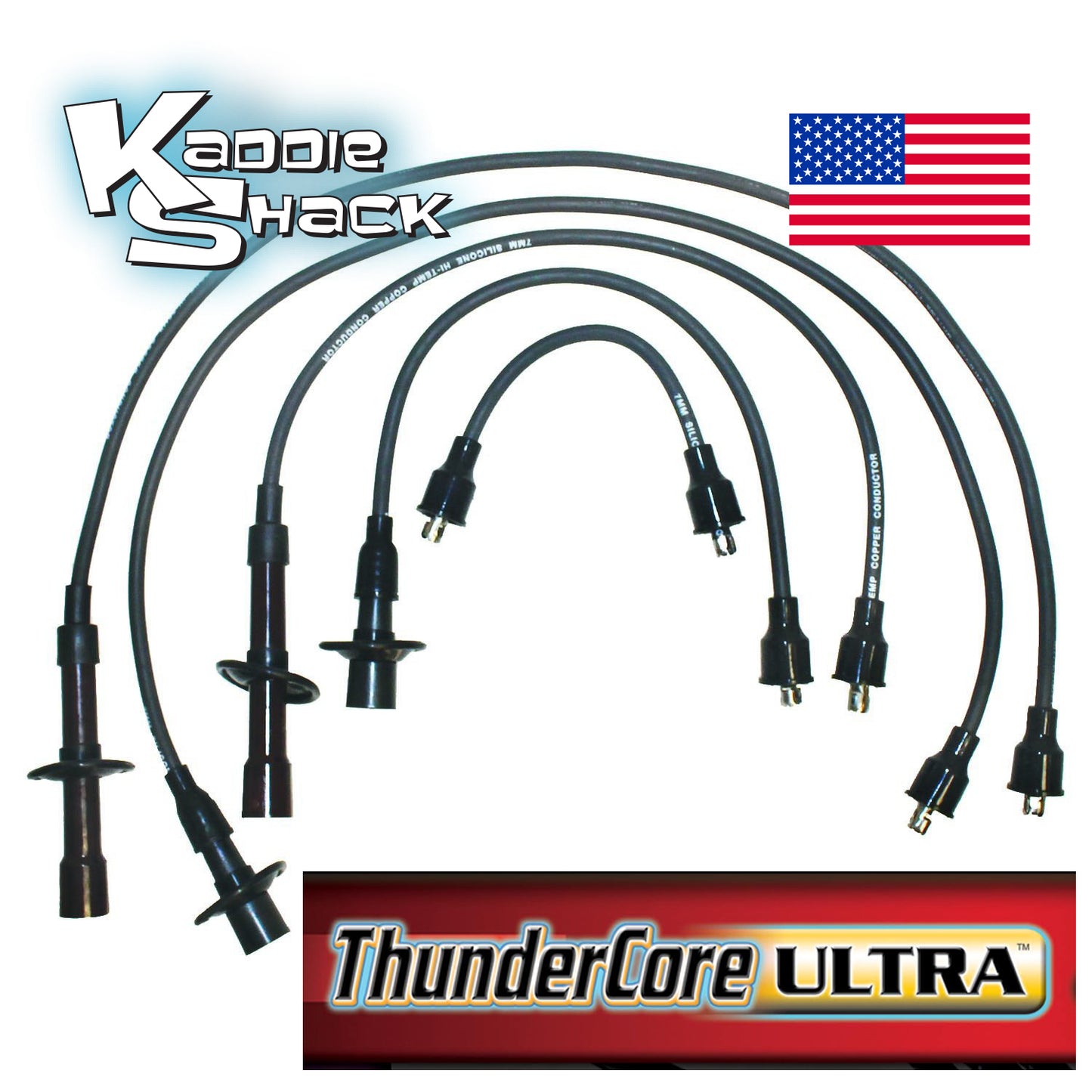 Type 4 Spark Plug Wires, ThunderCore Ultra, Made in USA