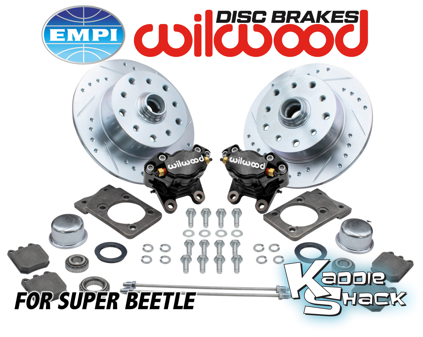 Wilwood Disc Brake Kit, Super Beetle, Porsche/Chevy Black