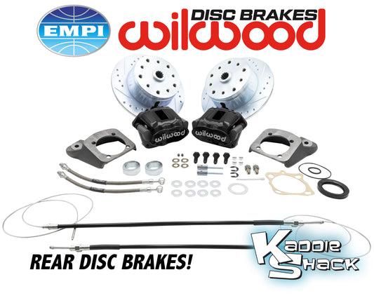 Wilwood Rear Disc Brake Kit, Porsche/Chevy, '73+ T1 Black