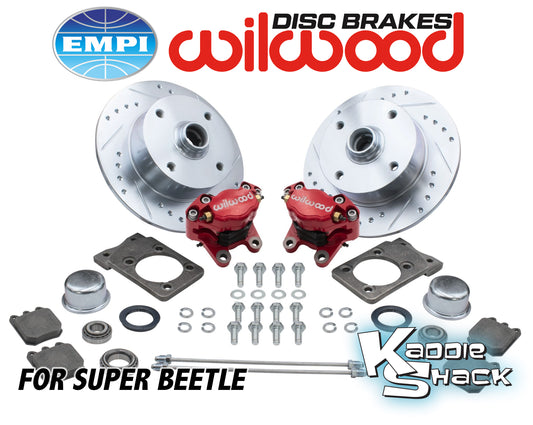 Wilwood Disc Brake Kit, Super Beetle, 4x130mm Red